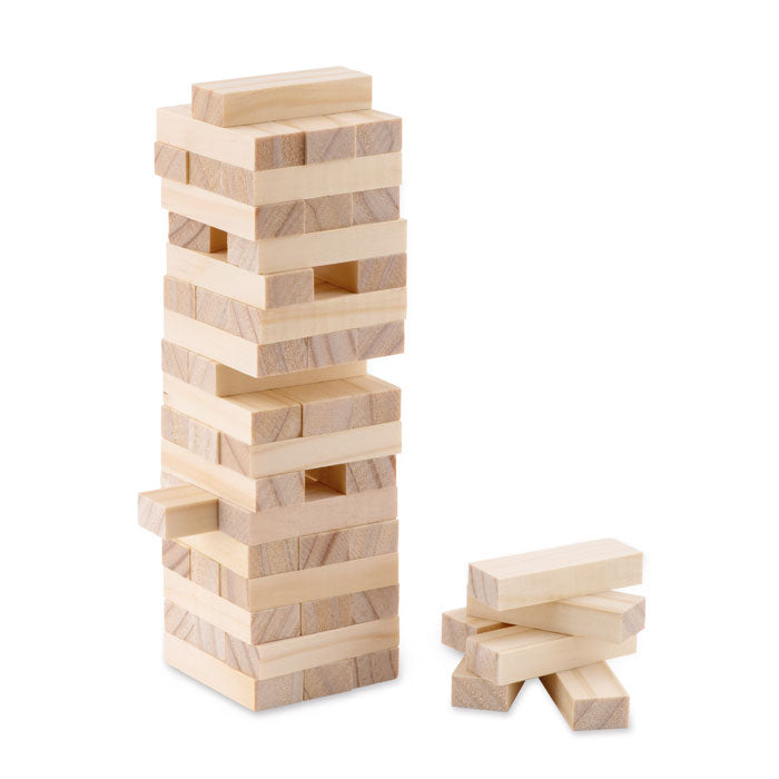 Branded Tower game in cotton pouch
