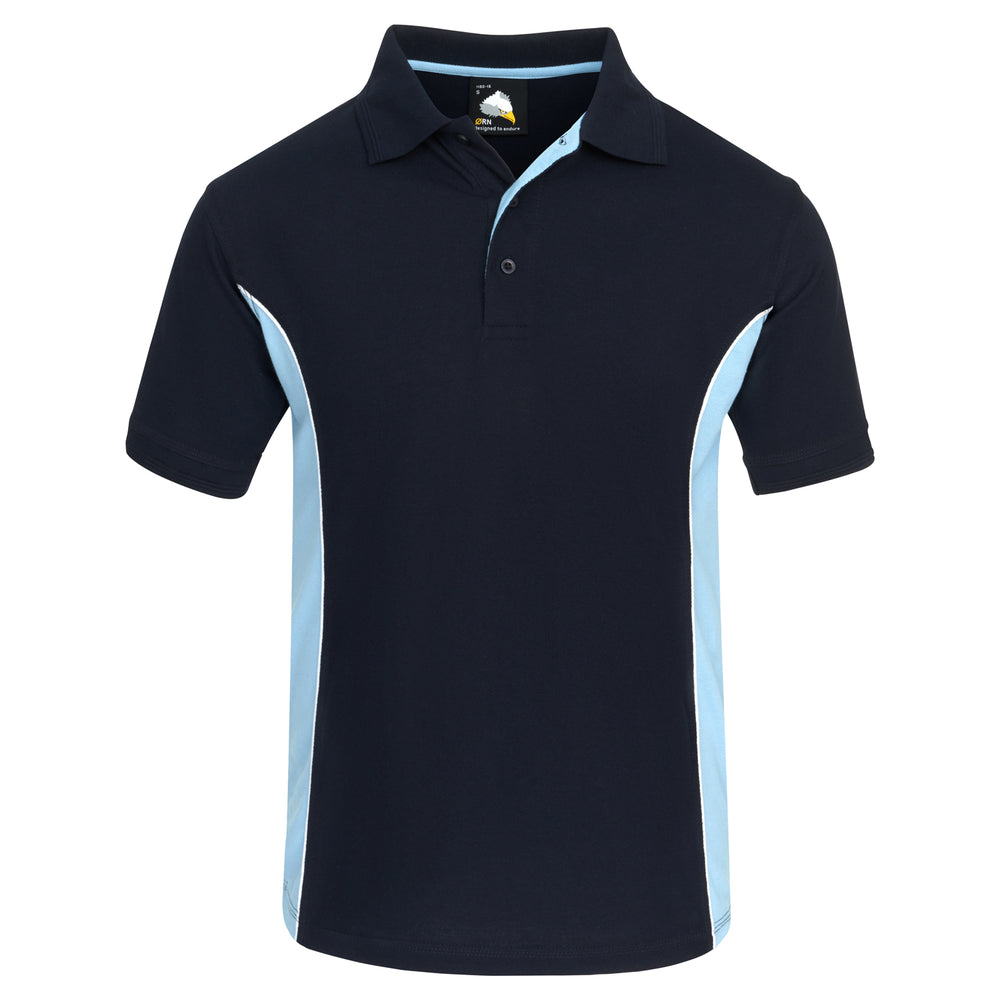 Orn Silverswift Two Tone Poloshirt Navy/Sky
