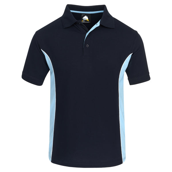 Orn Silverswift Two Tone Poloshirt Navy/Sky
