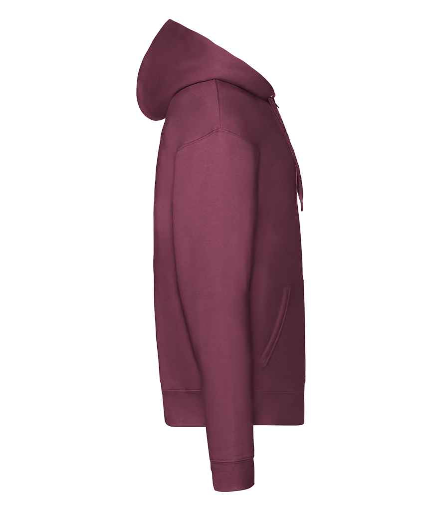 Fruit of the Loom Premium Zip Hooded Sweatshirt Burgundy