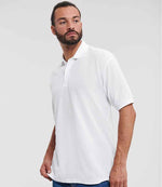 Russell Poly/Cotton Piqué Polo Shirt White