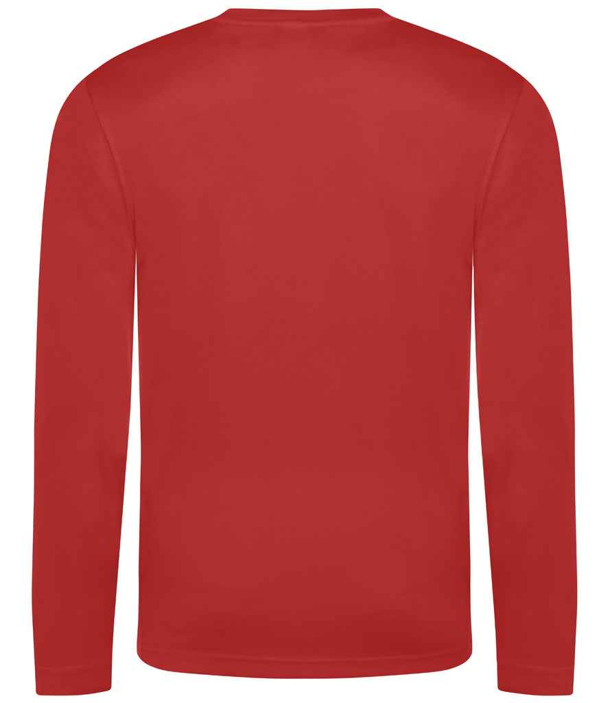 AWDis Cool Long Sleeve Wicking T-Shirt Fire Red
