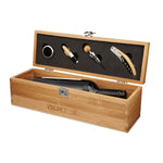 Branded Wine set in bamboo box