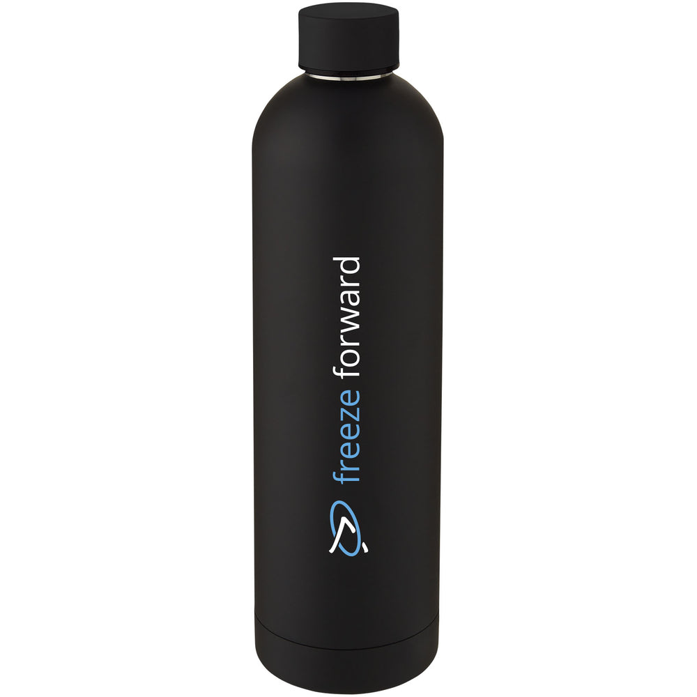 Branded Spring 1 L copper vacuum insulated bottle