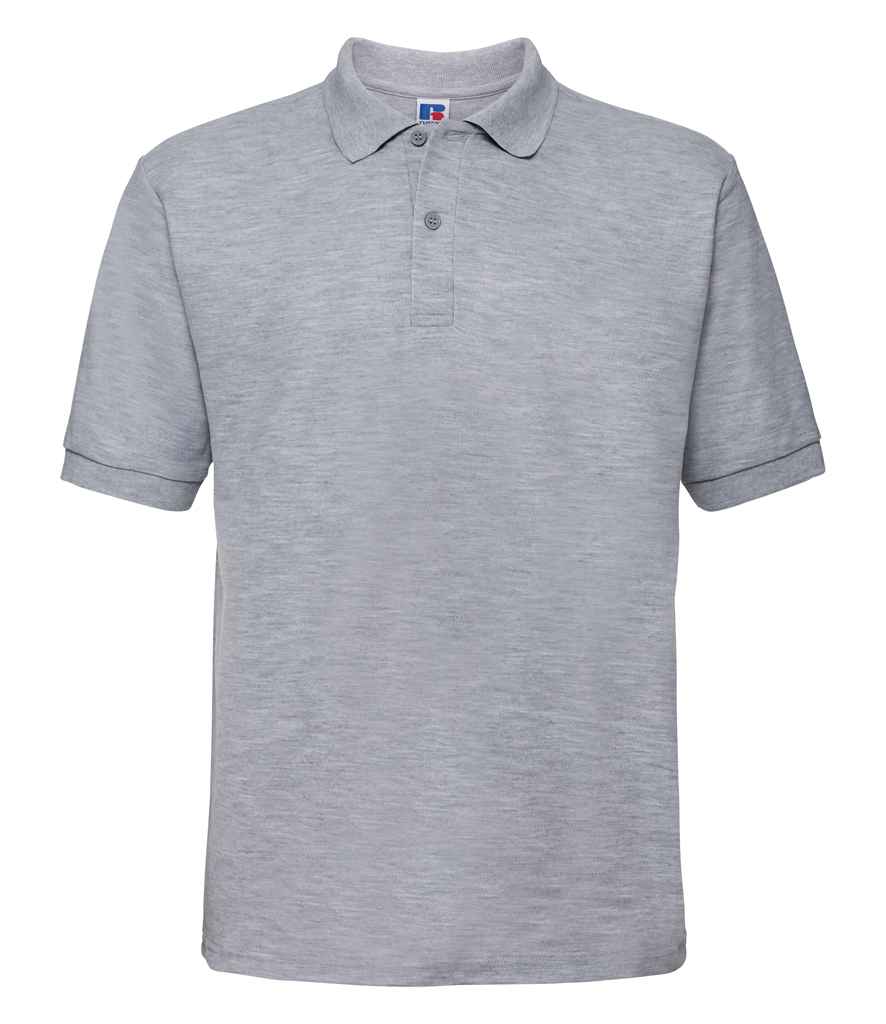 Russell Poly/Cotton Piqué Polo Shirt Light Oxford