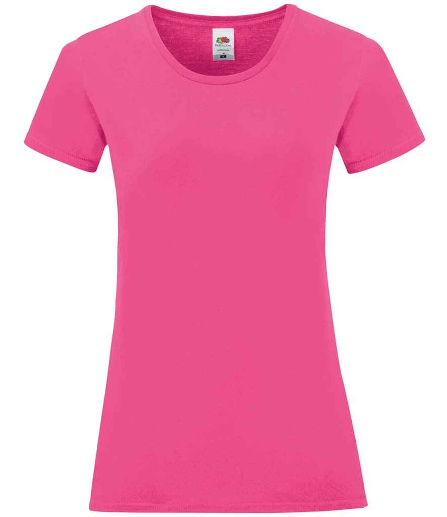 Fruit of the Loom Ladies Iconic 150 T-Shirt Fuchsia