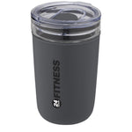 Bello 420 ml glass tumbler with recycled plastic outer wall