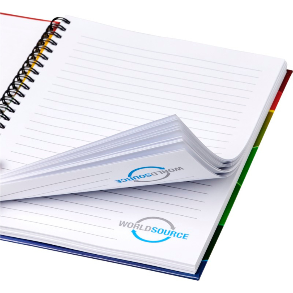 Branded Wire-o A4 notebook hard cover