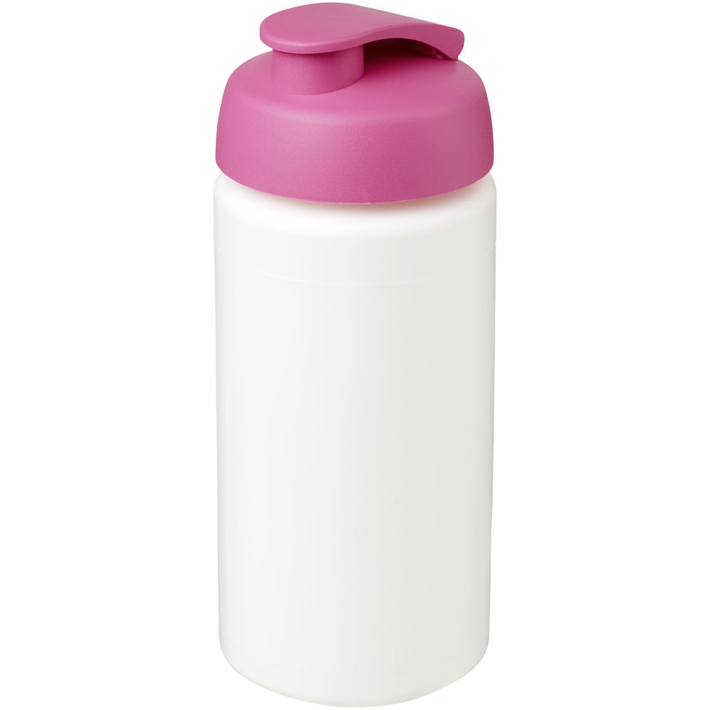 Branded Baseline® Plus grip 500 ml flip lid sport bottle