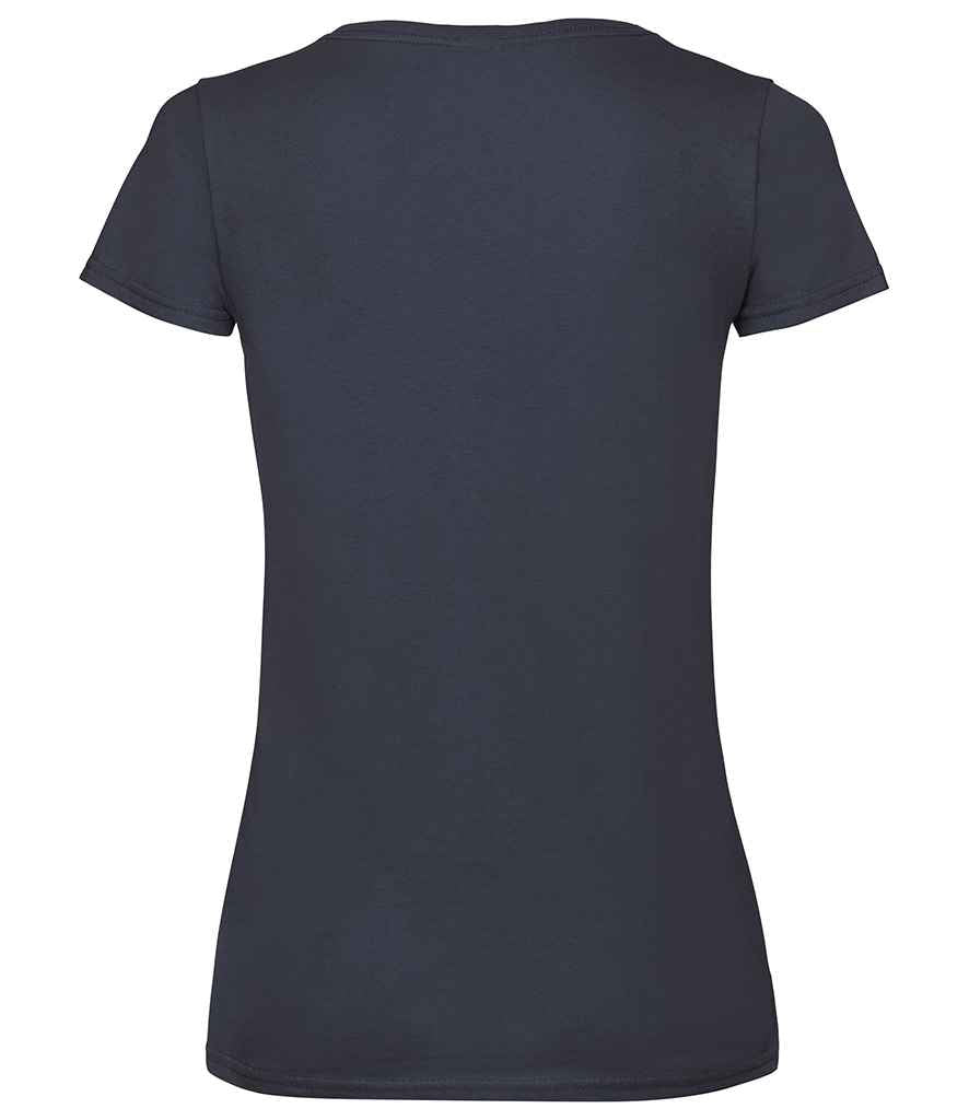 Fruit of the Loom Lady Fit Value V Neck T-Shirt Deep Navy
