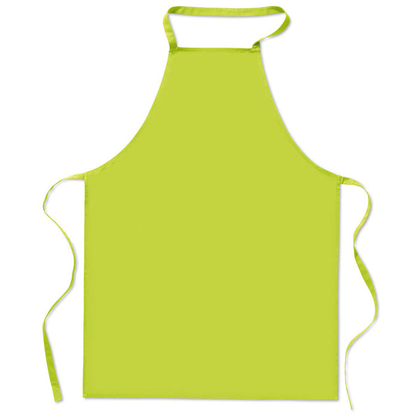 Kitchen apron in cotton Lime