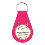 Branded Pear Shaped Keyfob with Dome