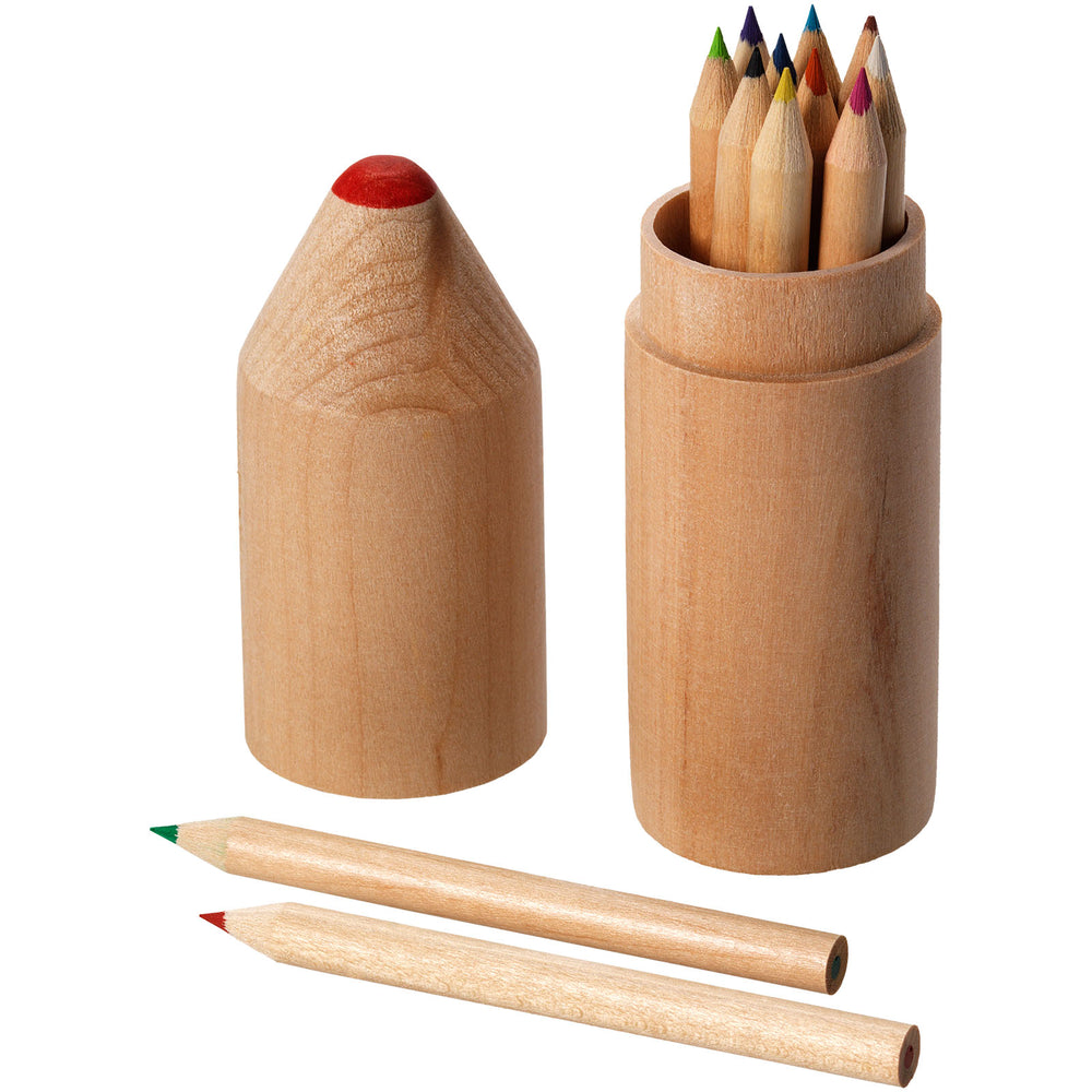 Branded Bossy 12-piece coloured pencil set