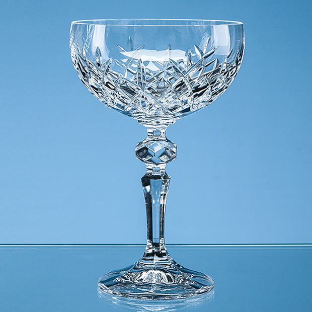 Branded 200ml Flamenco Crystalite Full Cut Champagne Saucer