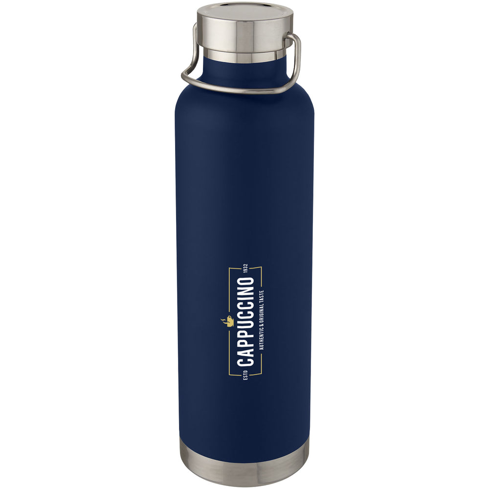 Branded Thor 1 L copper vacuum insulated water bottle