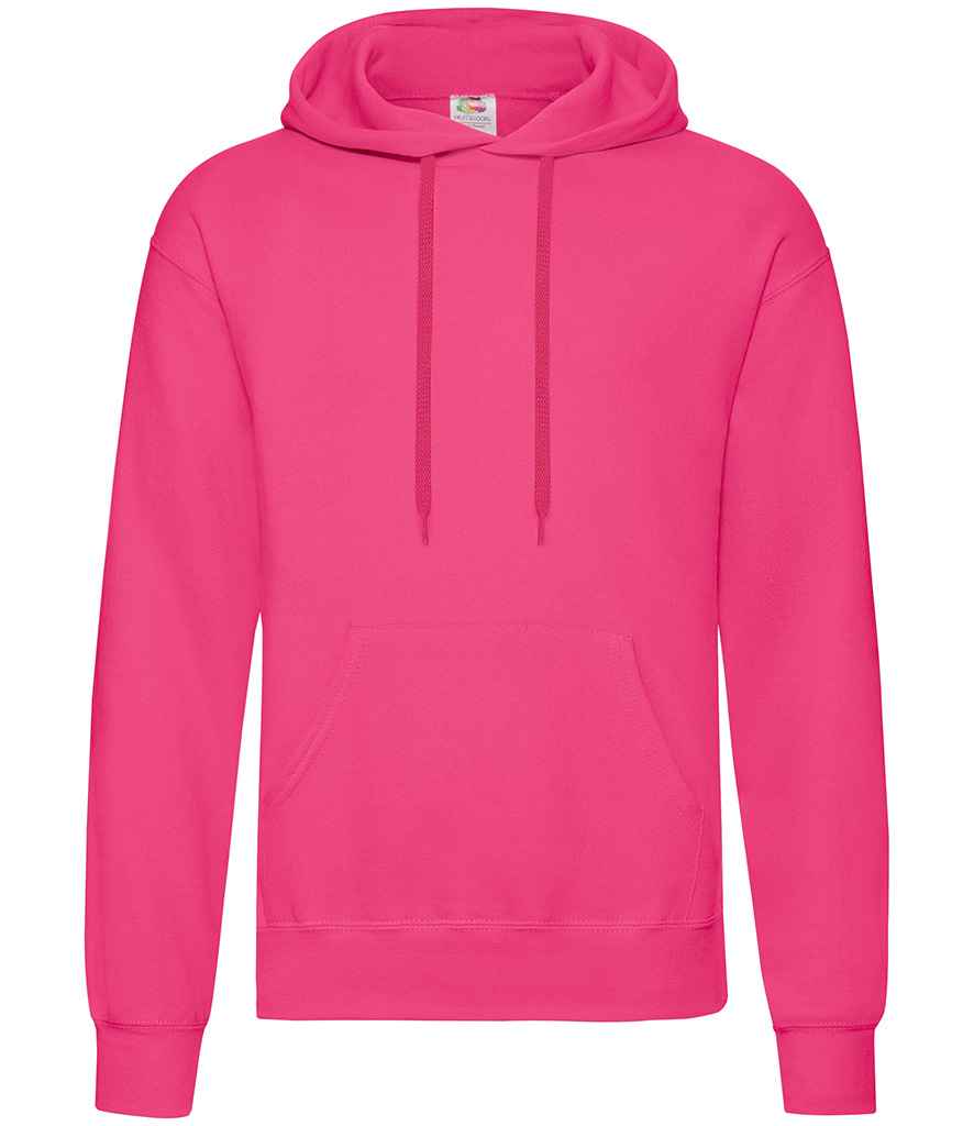 Fruit of the Loom Classic Hooded Sweatshirt Fuchsia