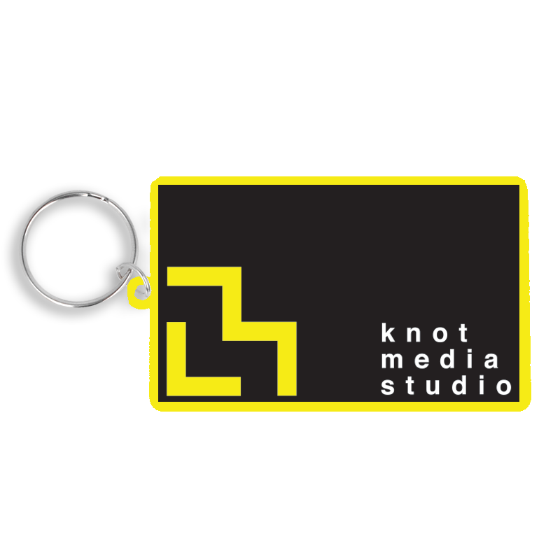 80mm Rectangle Keyring