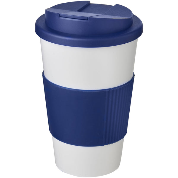 Branded Americano® 350 ml tumbler with grip & spill-proof lid