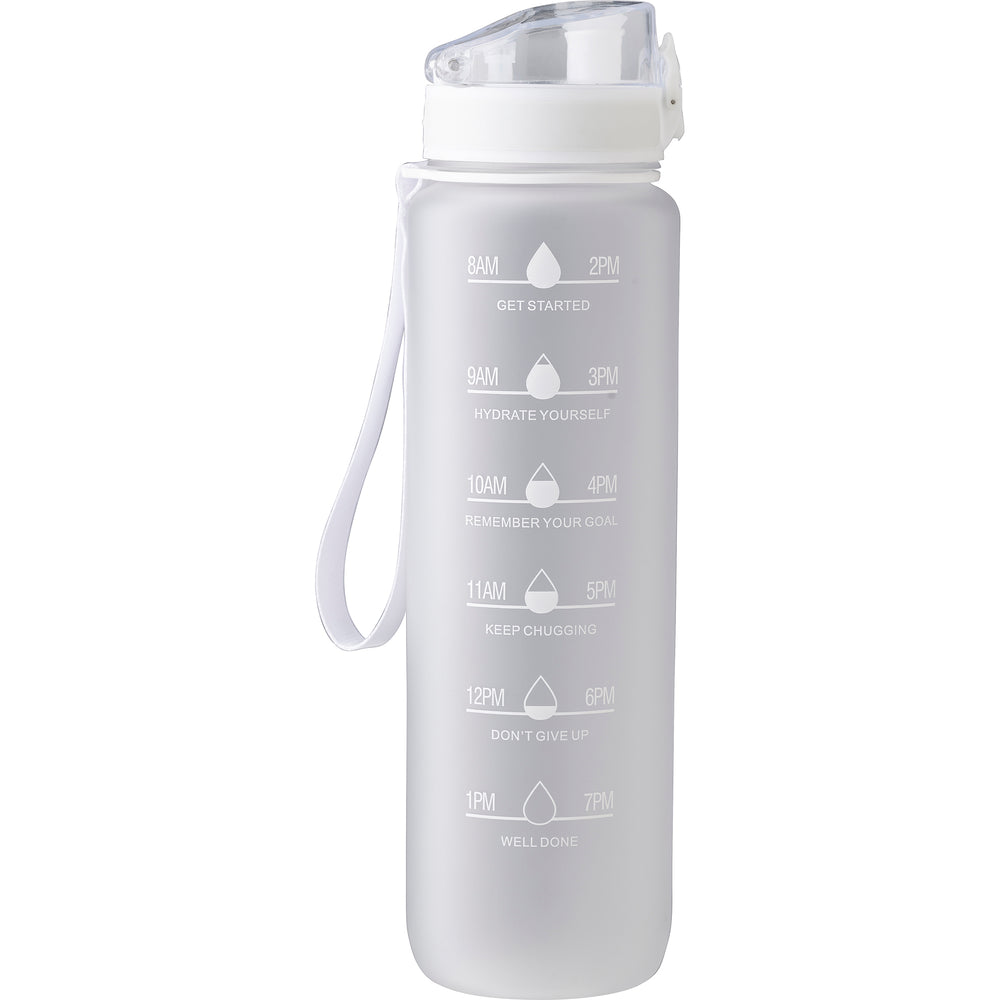 Branded Sergrim The Astro - RPET bottle with time markings (1000ml)