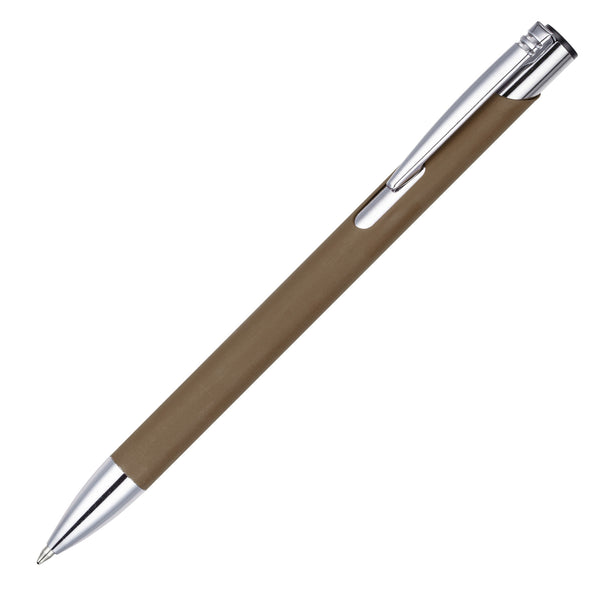 MOLE-MATE ball pen with chrome trim Brown