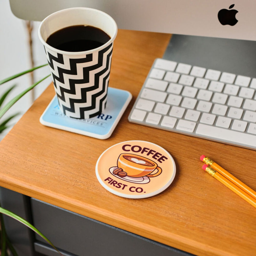 Branded Recycled ECoaster Round