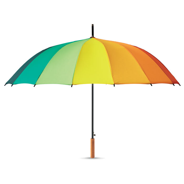 Branded 27 inch rainbow umbrella