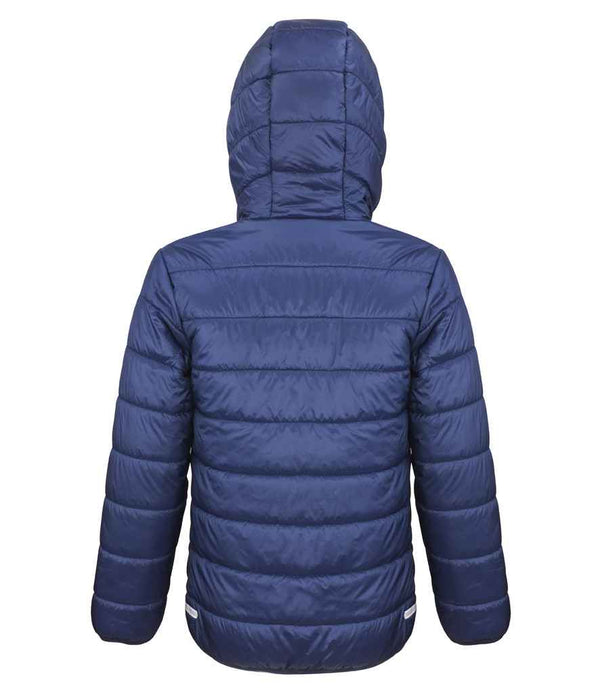 Result Core Kids Padded Jacket Navy/Lime Green