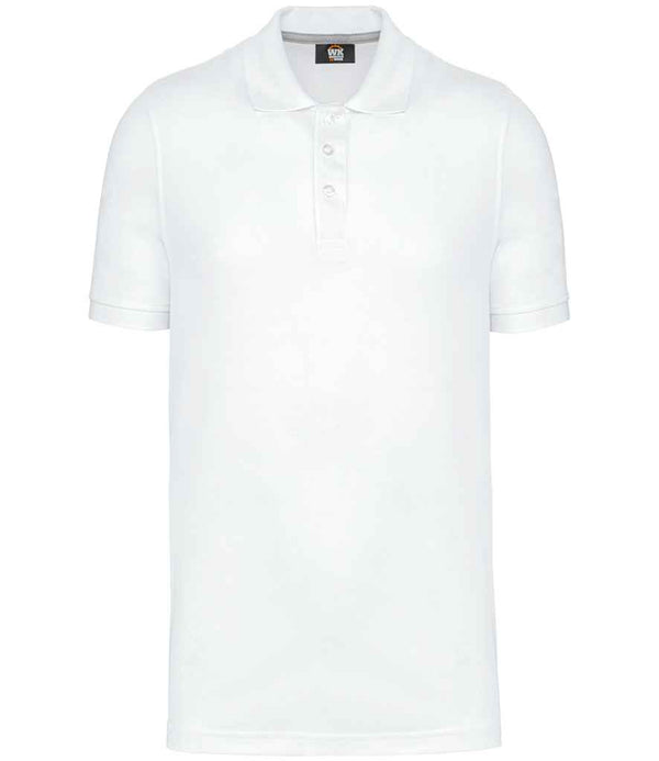 WK Designed to Work Anti-Bacterial Piqué Polo Shirt White