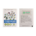 Seed Packet with Sticker to back Forget-me-not