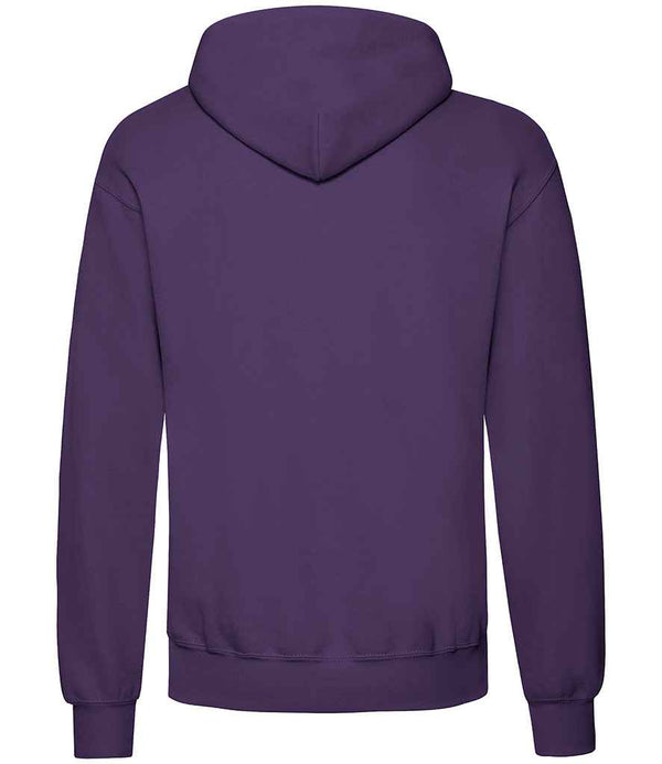 Fruit of the Loom Classic Hooded Sweatshirt Purple