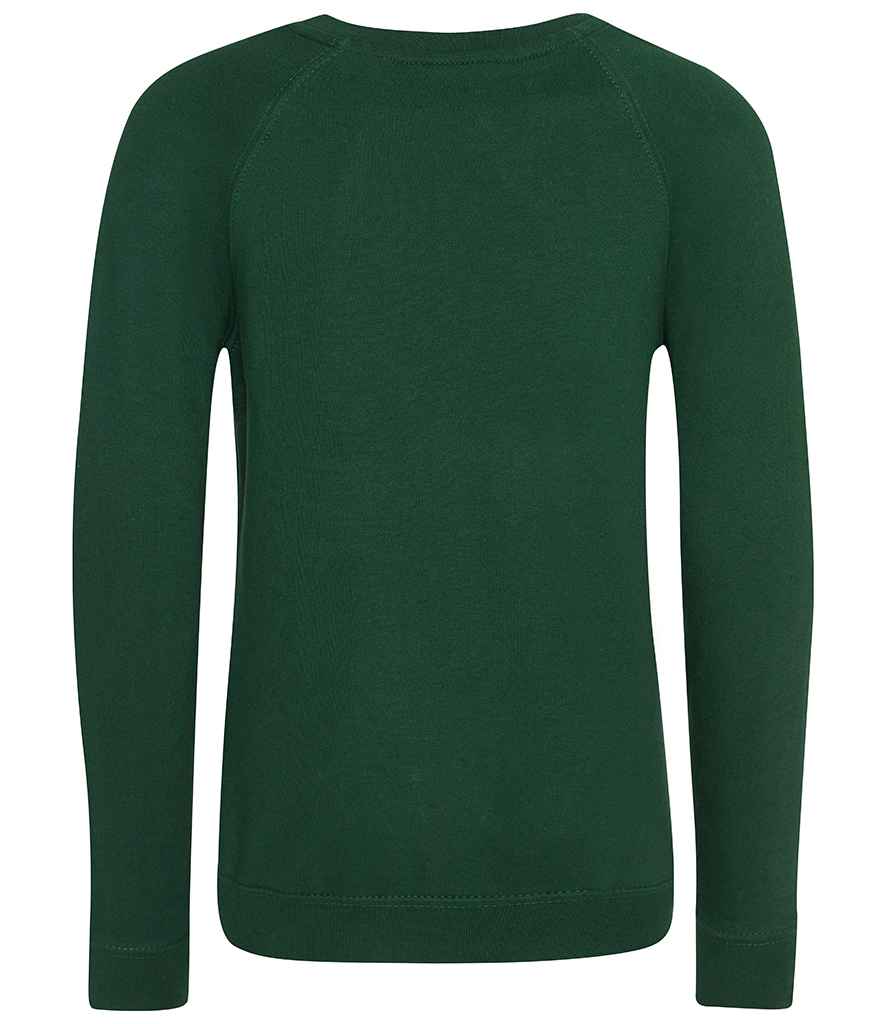 AWDis Academy Kids Raglan Sweatshirt Green