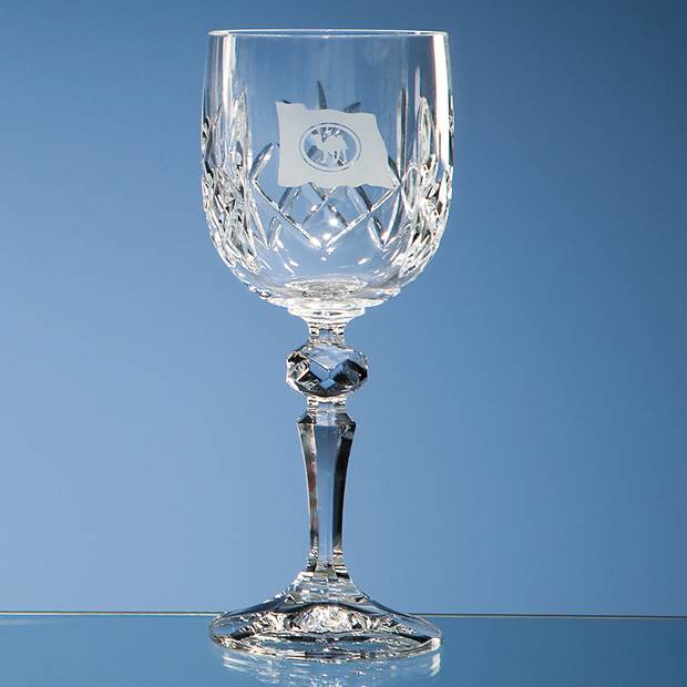 Branded 170ml Flamenco Crystalite Panel Wine Glass