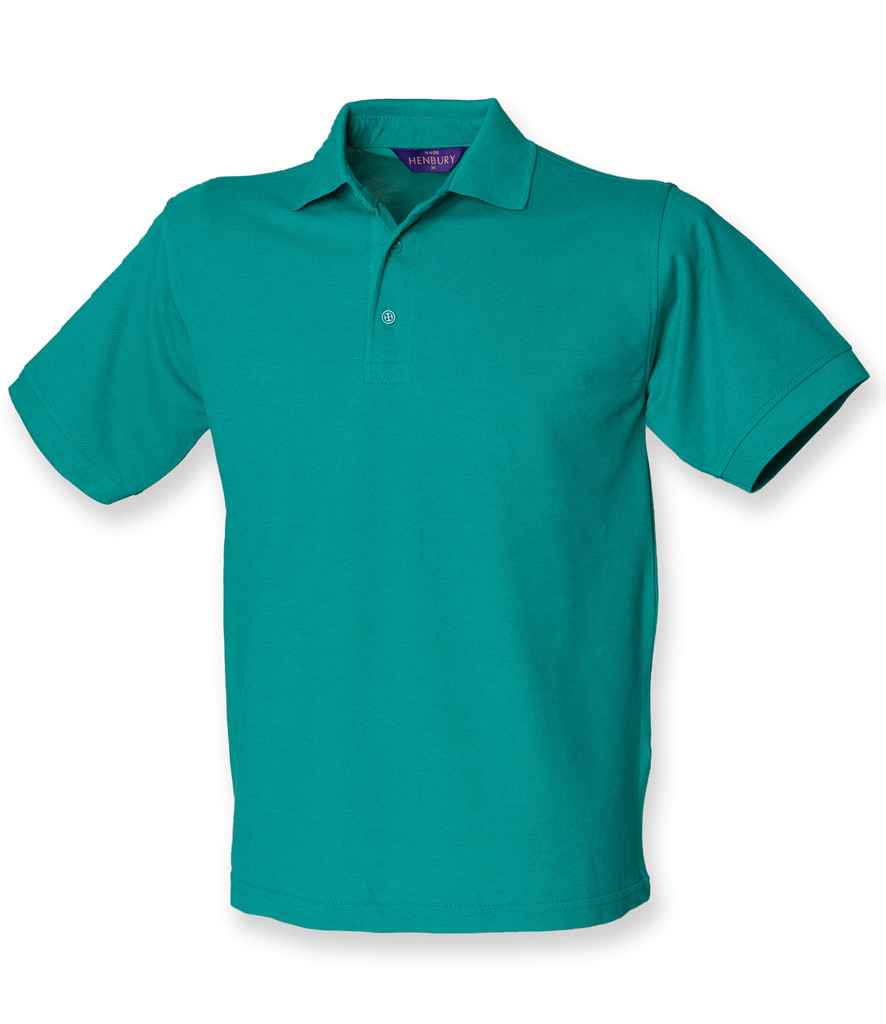 Henbury Heavy Poly/Cotton Piqué Polo Shirt Jade