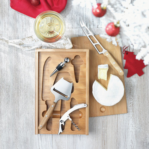 Branded Cheese and wine set