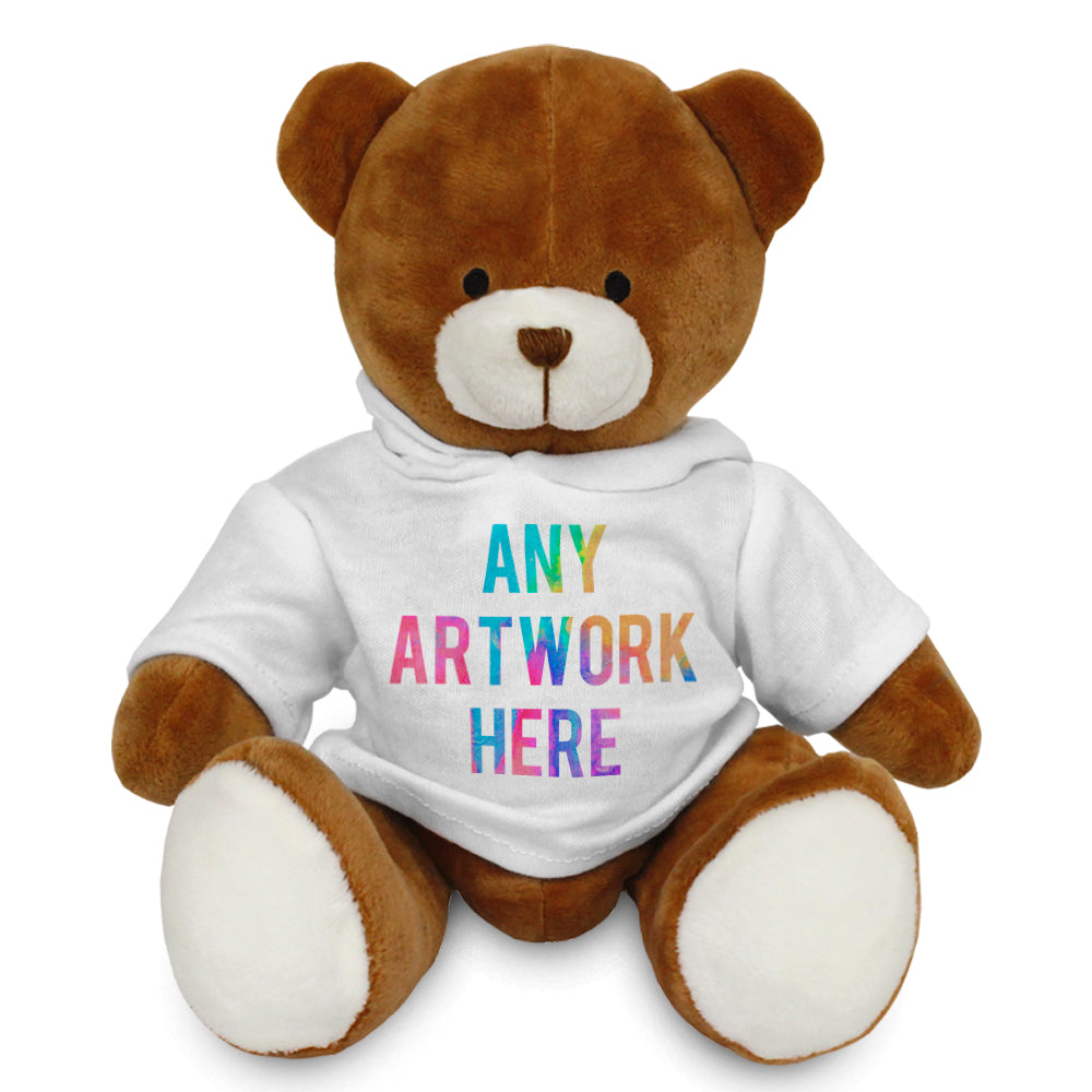 Branded White Hoodie Bear