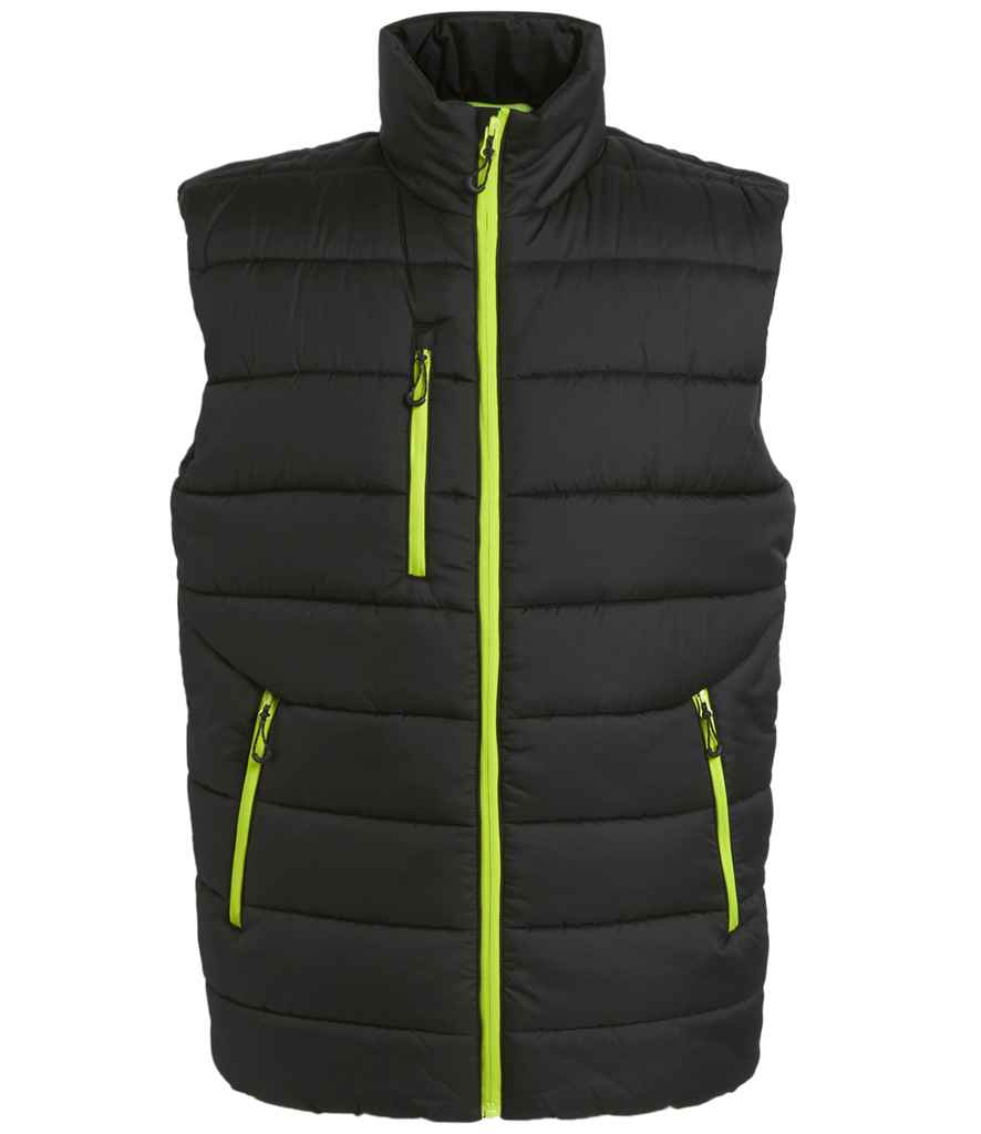 Regatta Navigate Thermal Bodywarmer Black/Lime Green