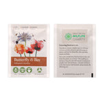 Seed Packet with Sticker to back Butterfly & Bee Mix
