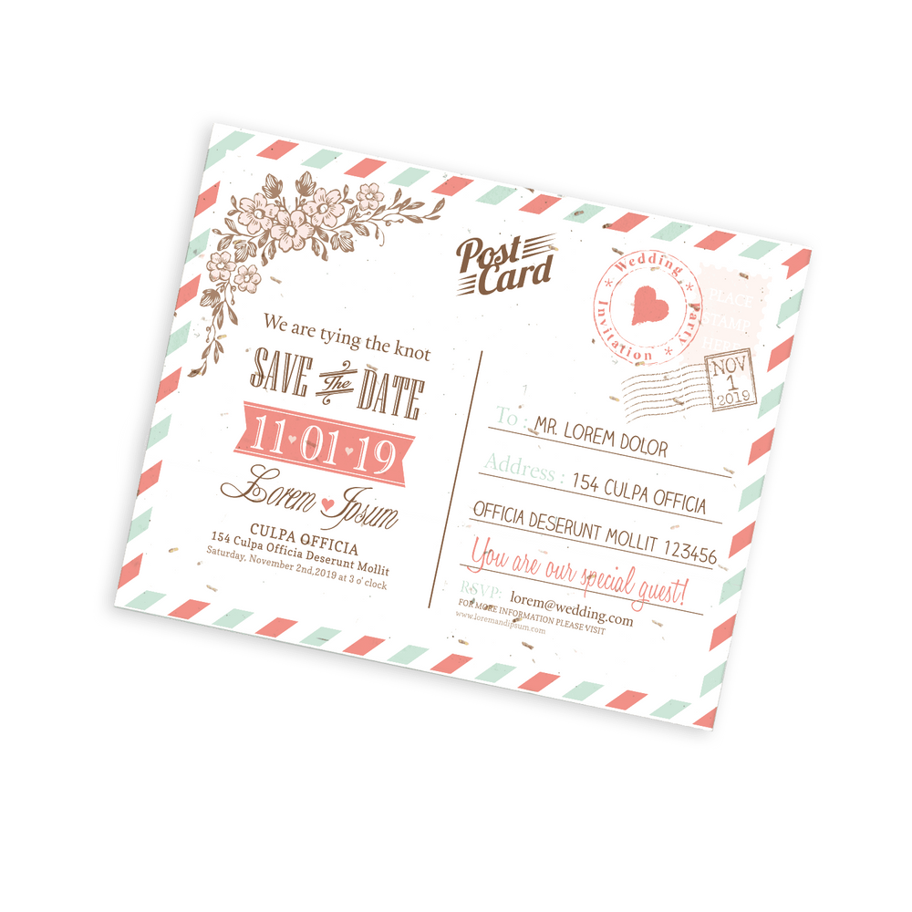 Seeded Paper Postcards A6 (1PP)