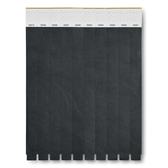 Branded One sheet of 10 wristbands