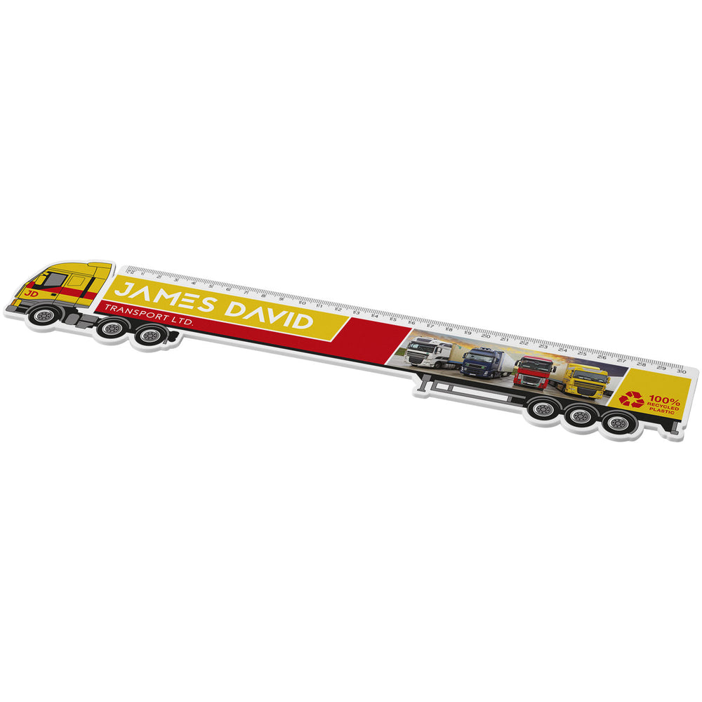 Branded Tait 30cm lorry-shaped recycled plastic ruler