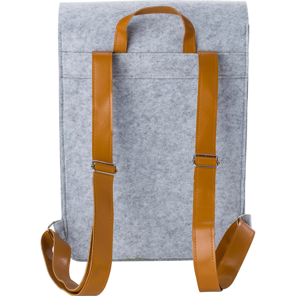 Branded Baldow RPET felt backpack