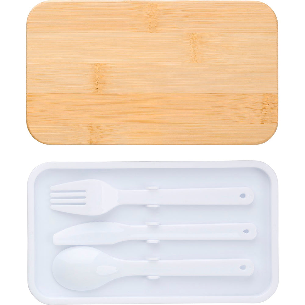 Branded Ruthern Double lunch box with Bamboo lid