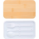 Branded Ruthern Double lunch box with Bamboo lid