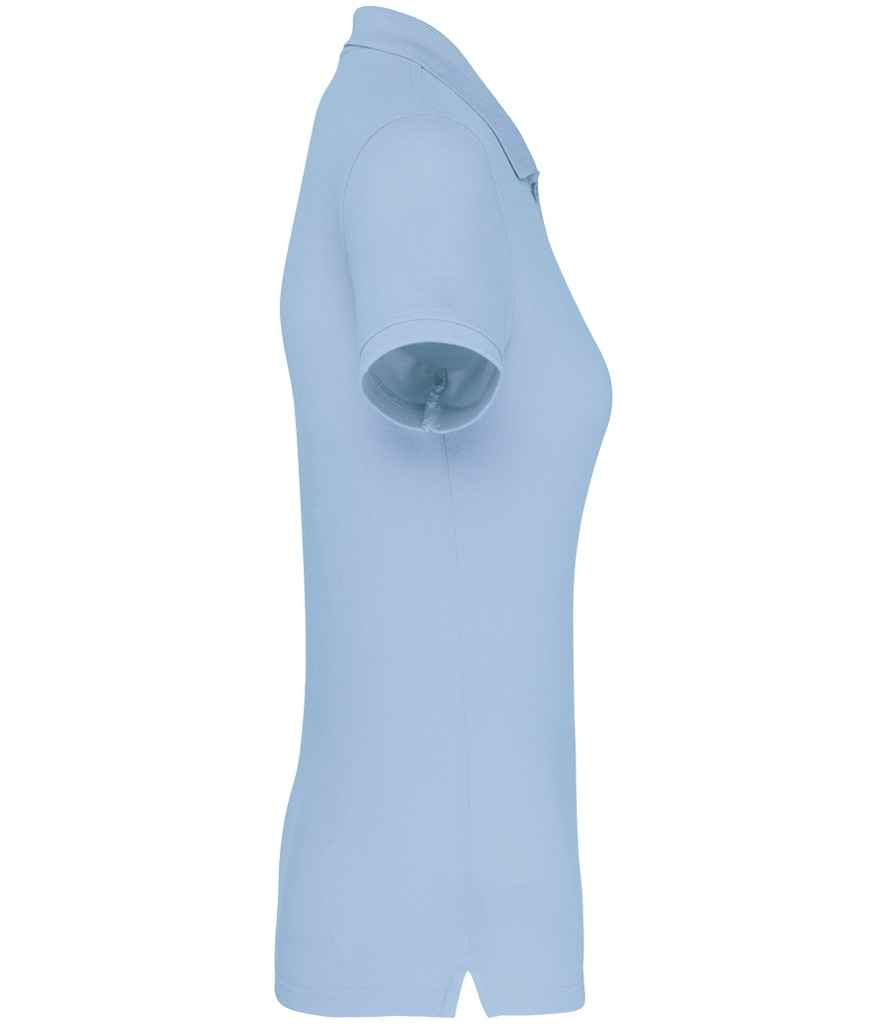 WK Designed to Work Ladies Anti-Bacterial Piqué Polo Shirt Sky Blue