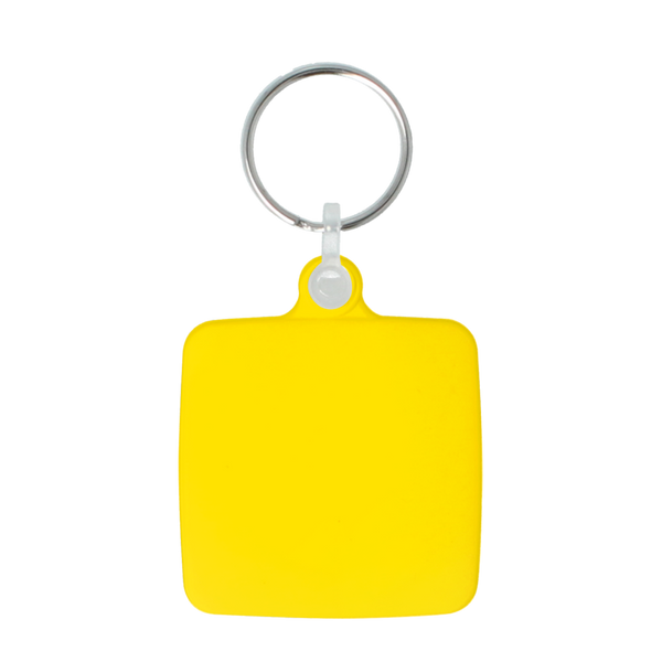 45mm Square Keyring
