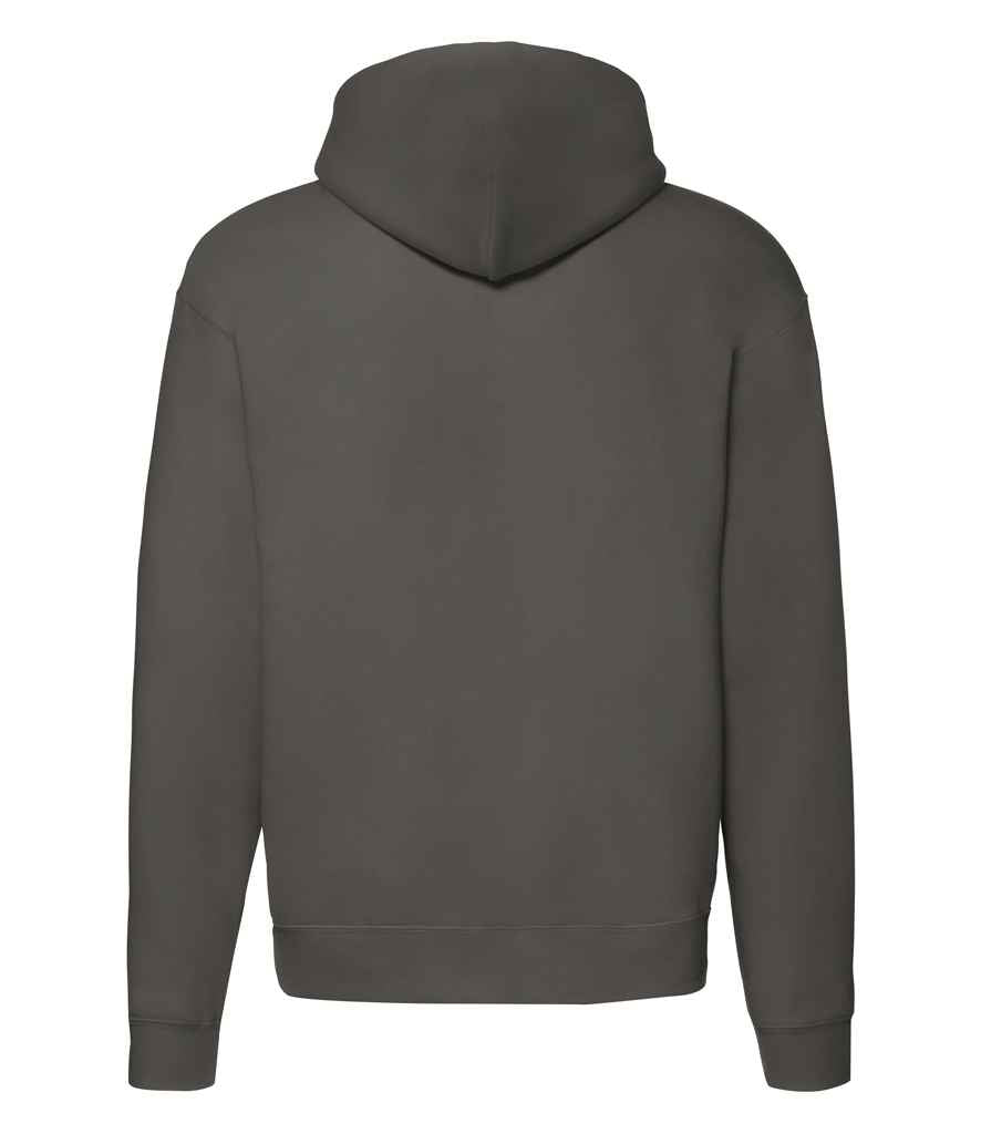 Fruit of the Loom Premium Zip Hooded Sweatshirt Charcoal