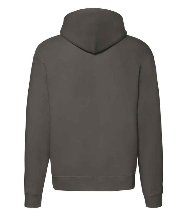 Fruit of the Loom Premium Zip Hooded Sweatshirt Charcoal