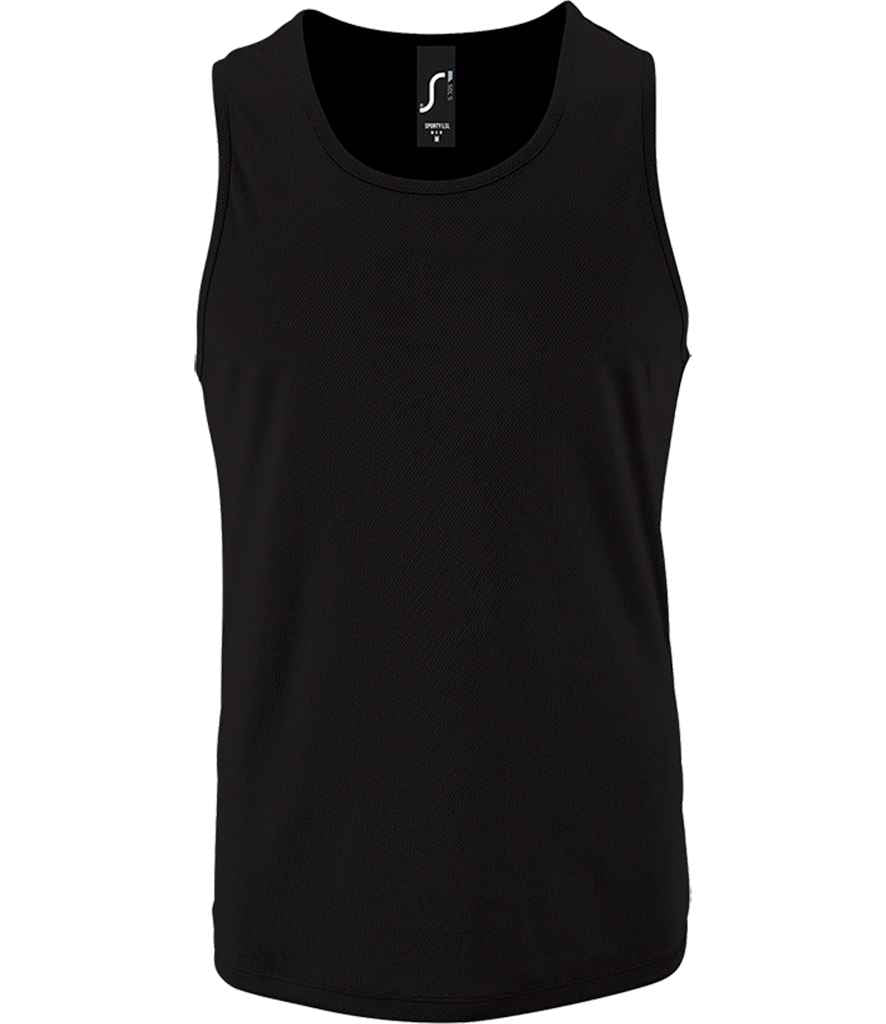 SOL'S Sporty Performance Tank Top Black