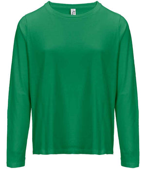 SOL'S Ladies Monarch Long Sleeve T-Shirt Kelly Green