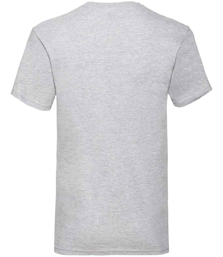 Fruit of the Loom V Neck Value T-Shirt Heather Grey